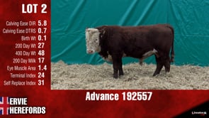 Lot #2 - ADVANCE 192557