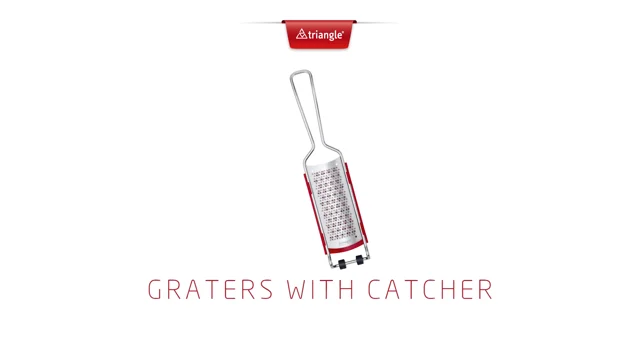 Mess-free Grating  Grater with catcher by triangle tools