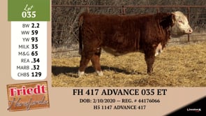 Lot #035 - FH 417 ADVANCE 035 ET