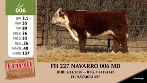 Lot #006 - FH 227 NAVARRO 006 MD