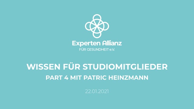 Online Vortrag "7 Bausteine für ein gesundes Immunsystem" mit Patric Heizmann