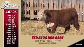 Lot #35 - ECR 4126 BOB 0381