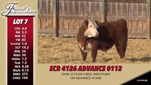 Lot #7 - ECR 4126 ADVANCE 0112