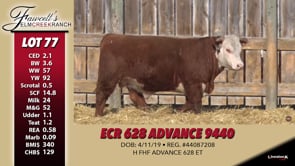 Lot #77 - ECR 628 ADVANCE 9440