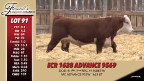 Lot #91 - ECR 1628 ADVANCE 9569