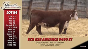 Lot #84 - ECR 628 ADVANCE 9490 ET