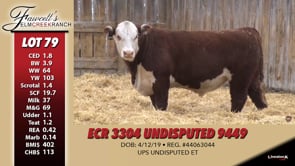 Lot #79 - ECR 3304 UNDISPUTED 9449
