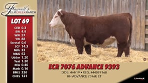Lot #69 - ECR 7076 ADVANCE 9393