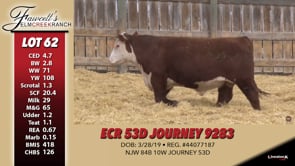 Lot #62 - ECR 53D JOURNEY 9283