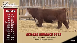 Lot #49 - ECR 628 ADVANCE 9113