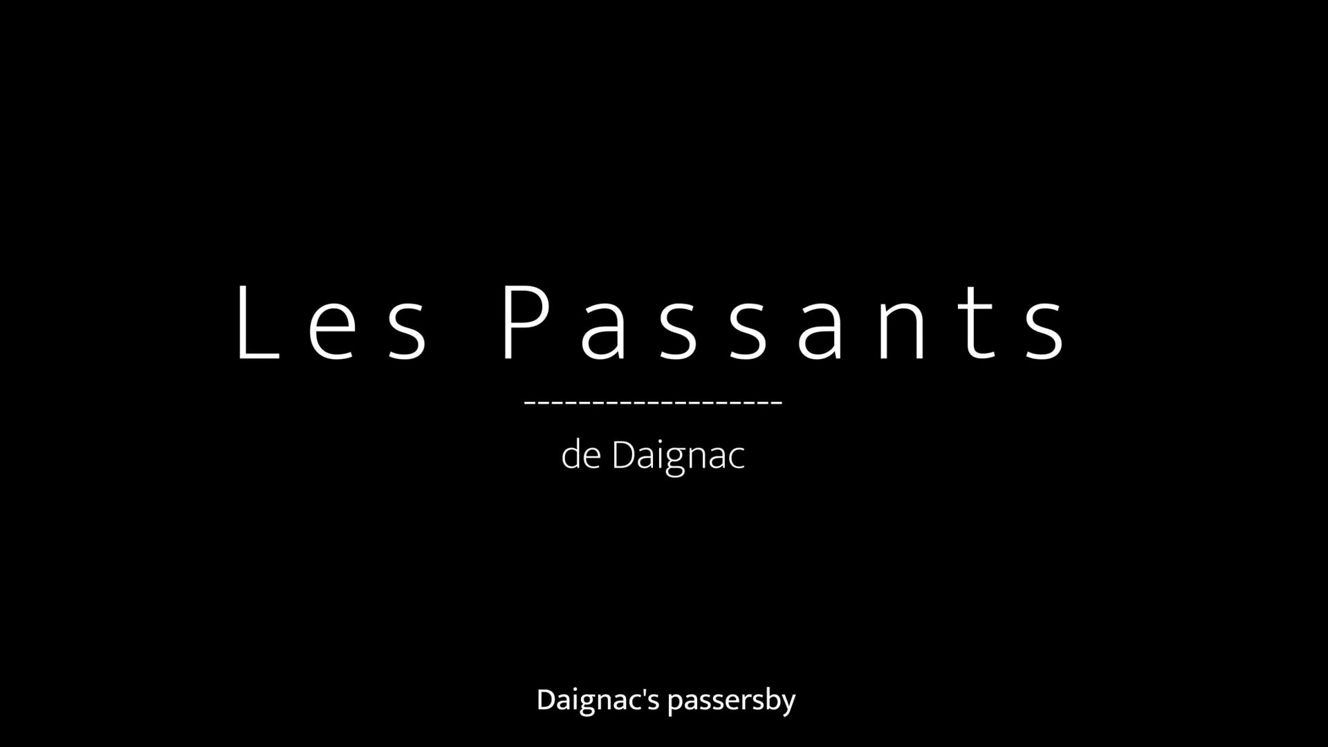 EX6 - Les Passants de Daignac