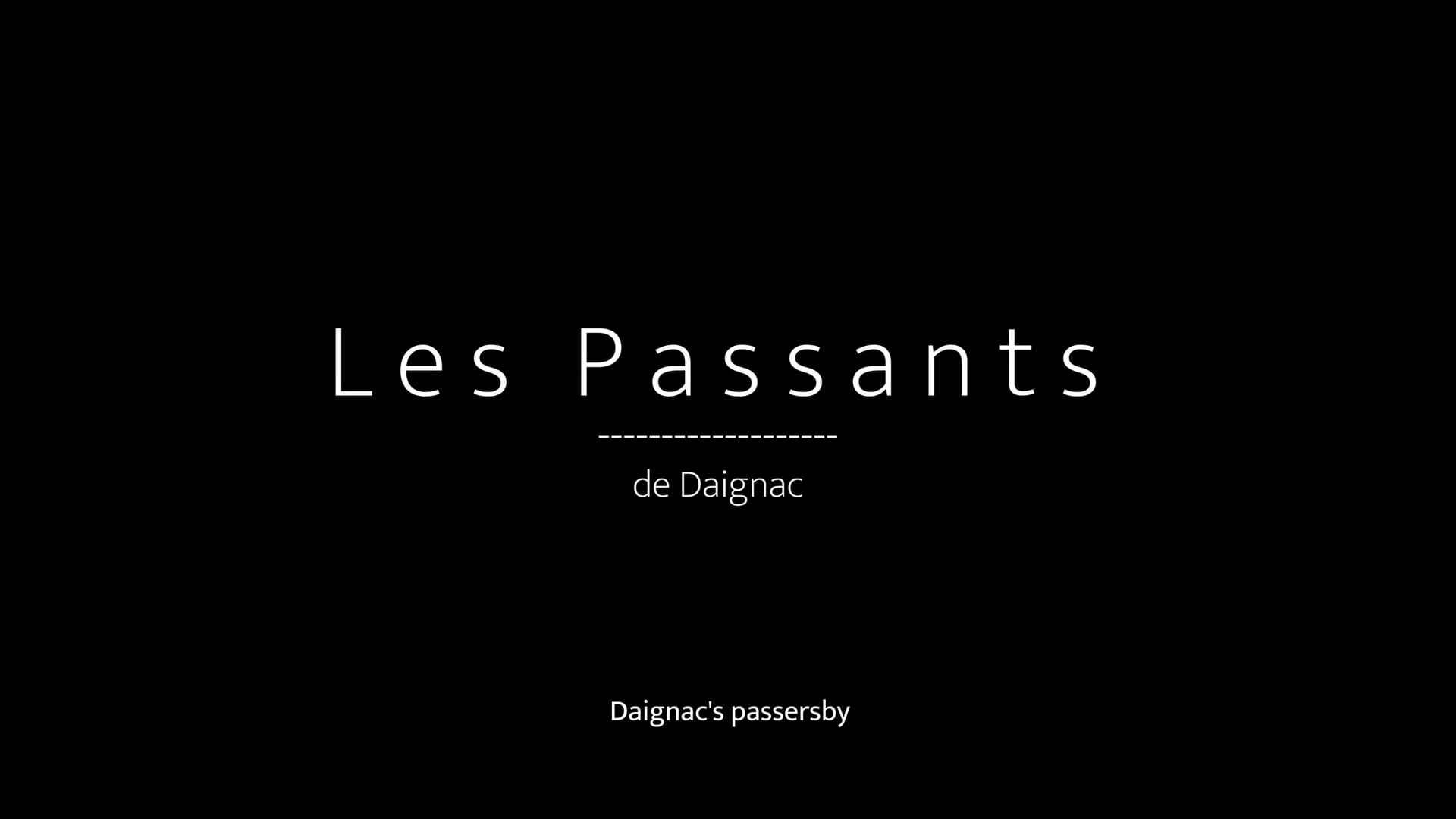 EX6 - Les Passants de Daignac
