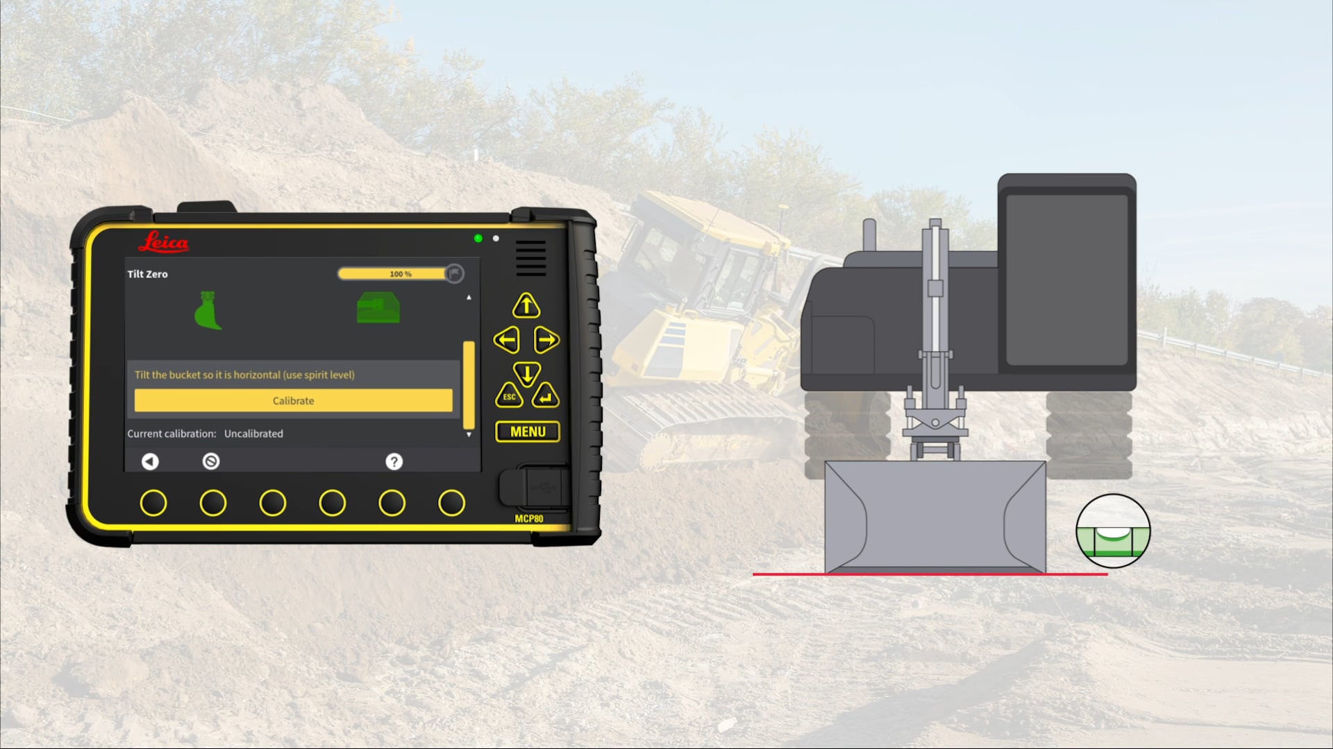 Configure and calibrate a new bucket.