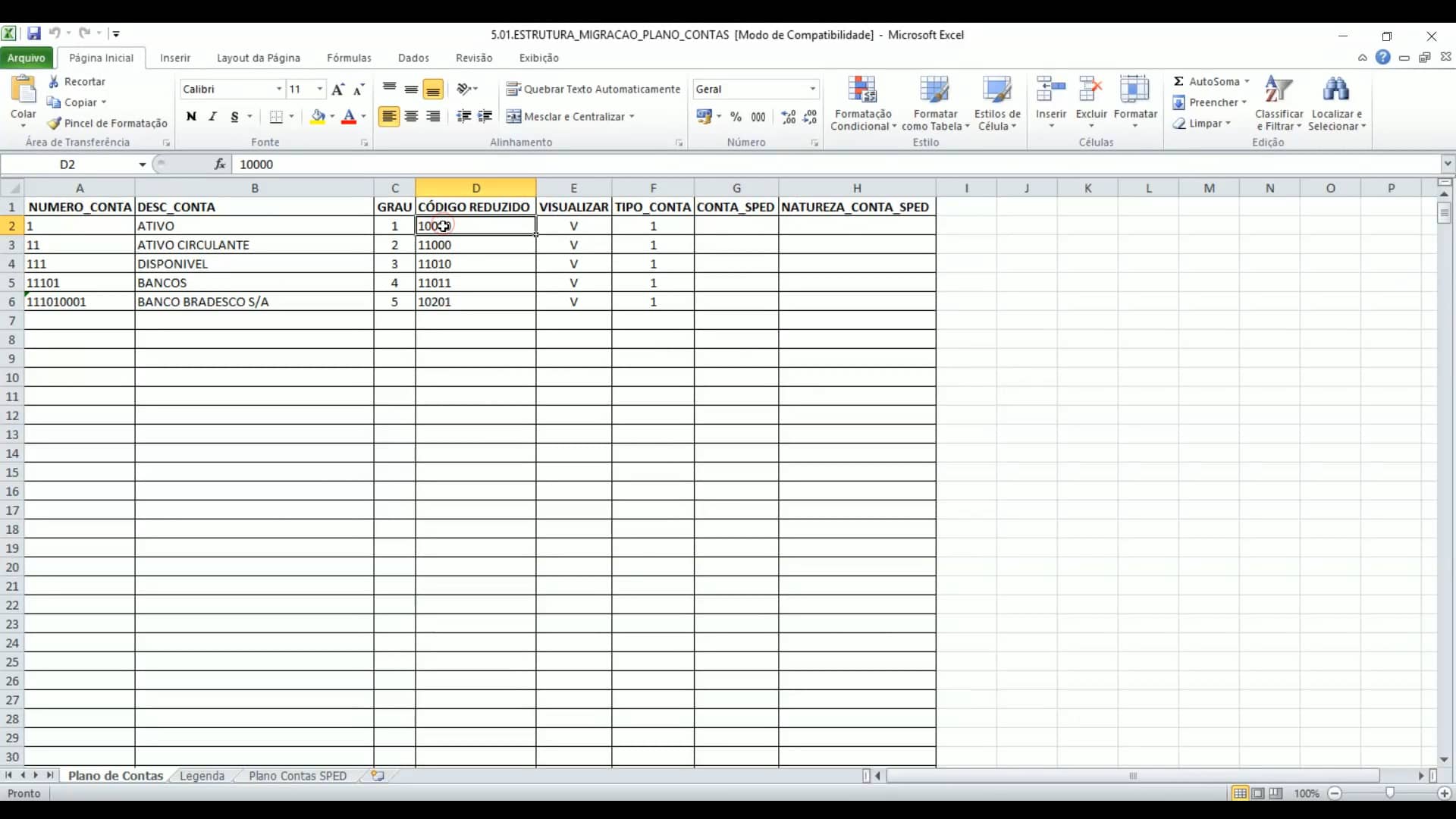Planilha Migração - Contabilidade 01 - 501Estrutura_Migração_PLANO ...