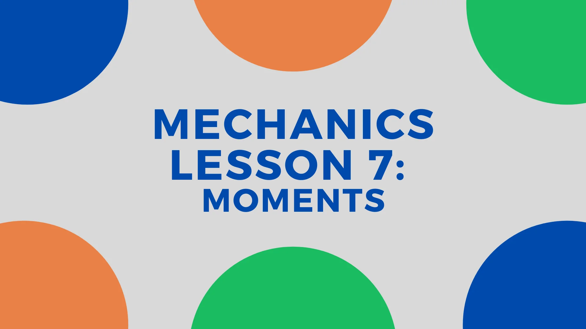 Moments - A/AS Physics on Vimeo