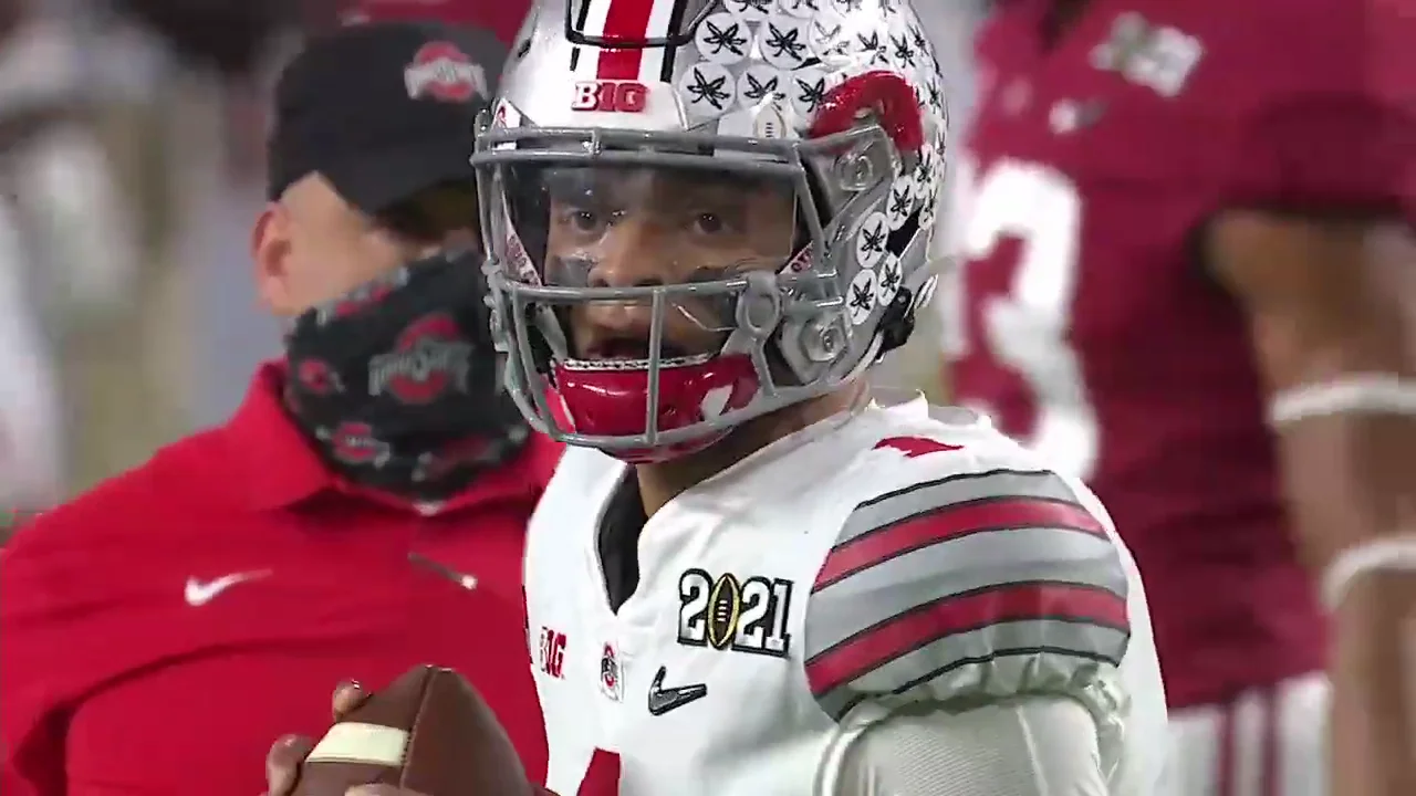 Justin Fields player stats: Live updates for Ohio State's quarterback vs.  Alabama in CFP National Championship - DraftKings Network