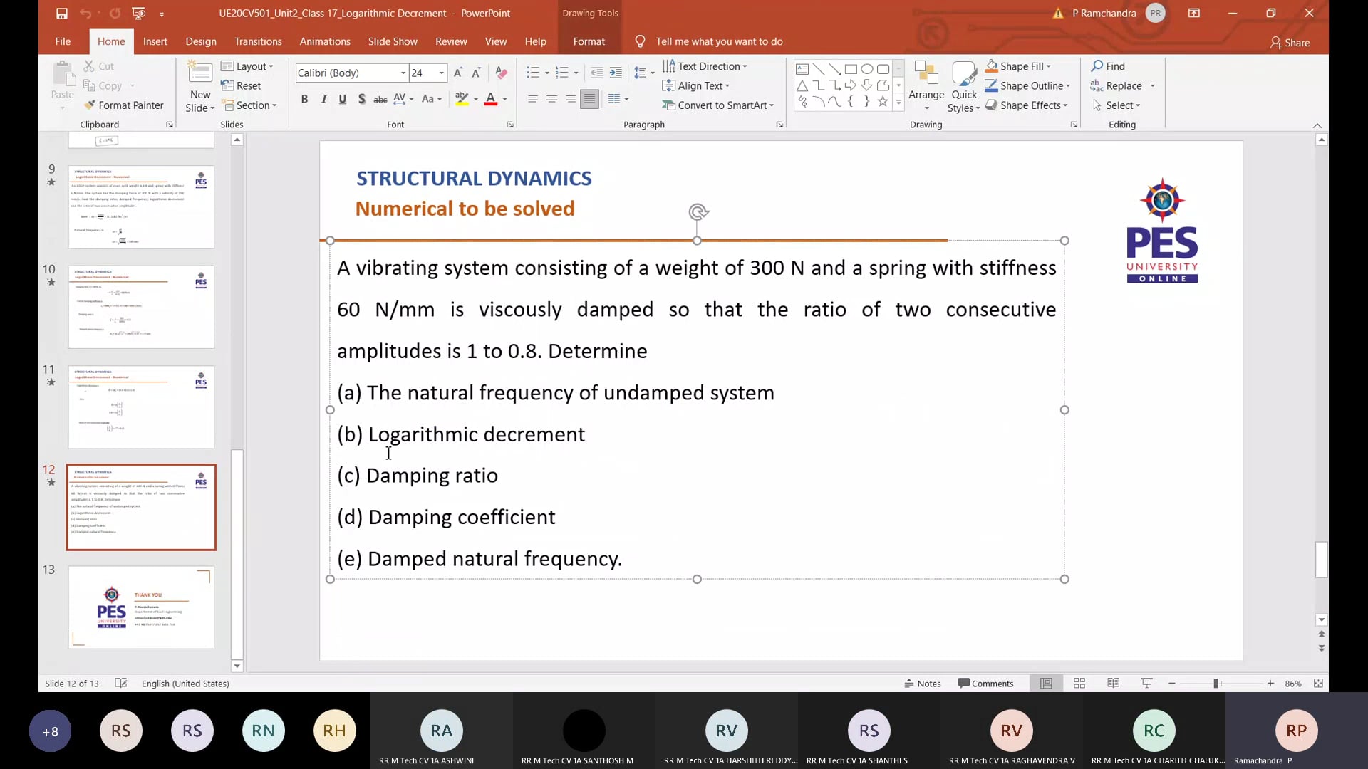 Logarithmic decrement on Vimeo