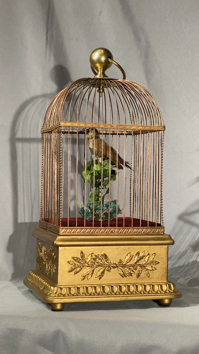 Antique Brass Bird Cage, Arts & Collectibles