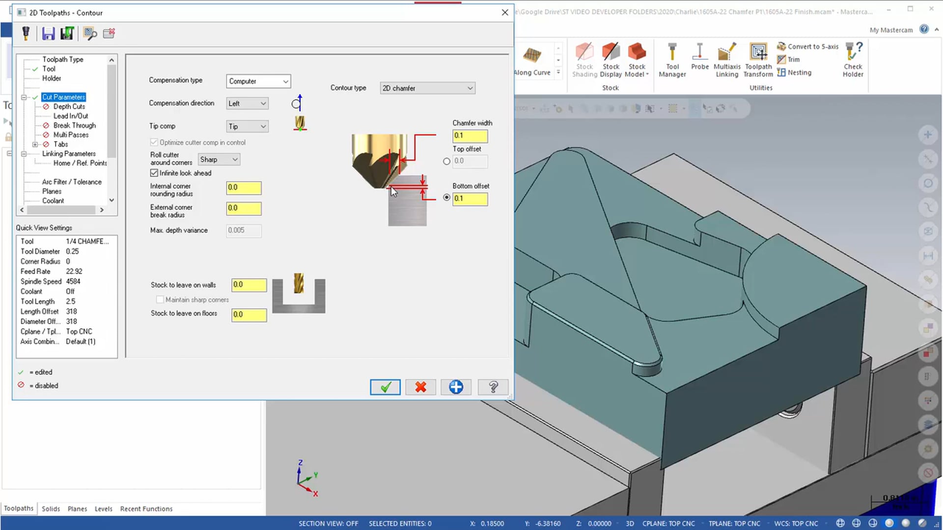 2D Mill Toolpaths