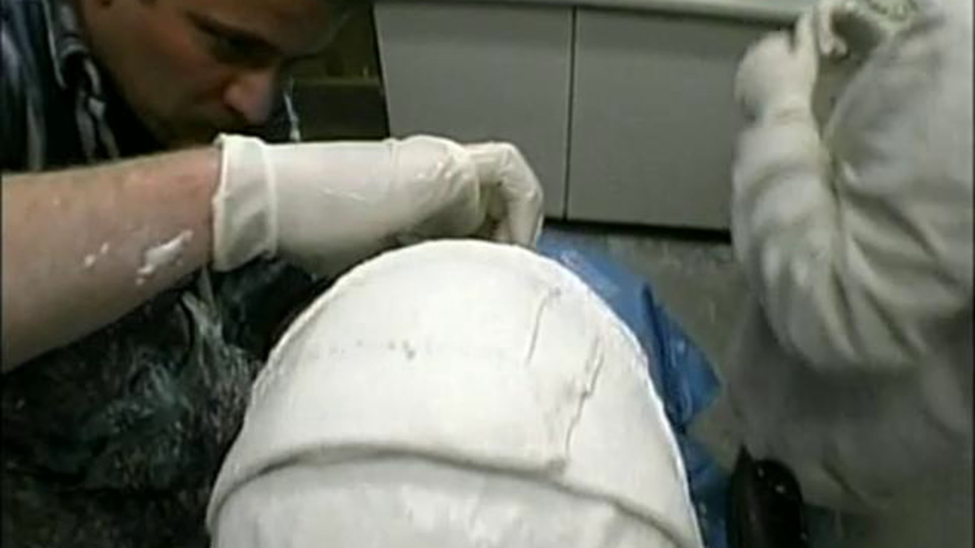 Behind the scenes of a commercial and interviews