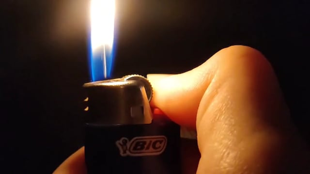 Lighter Flame Fire Free Stock Video -