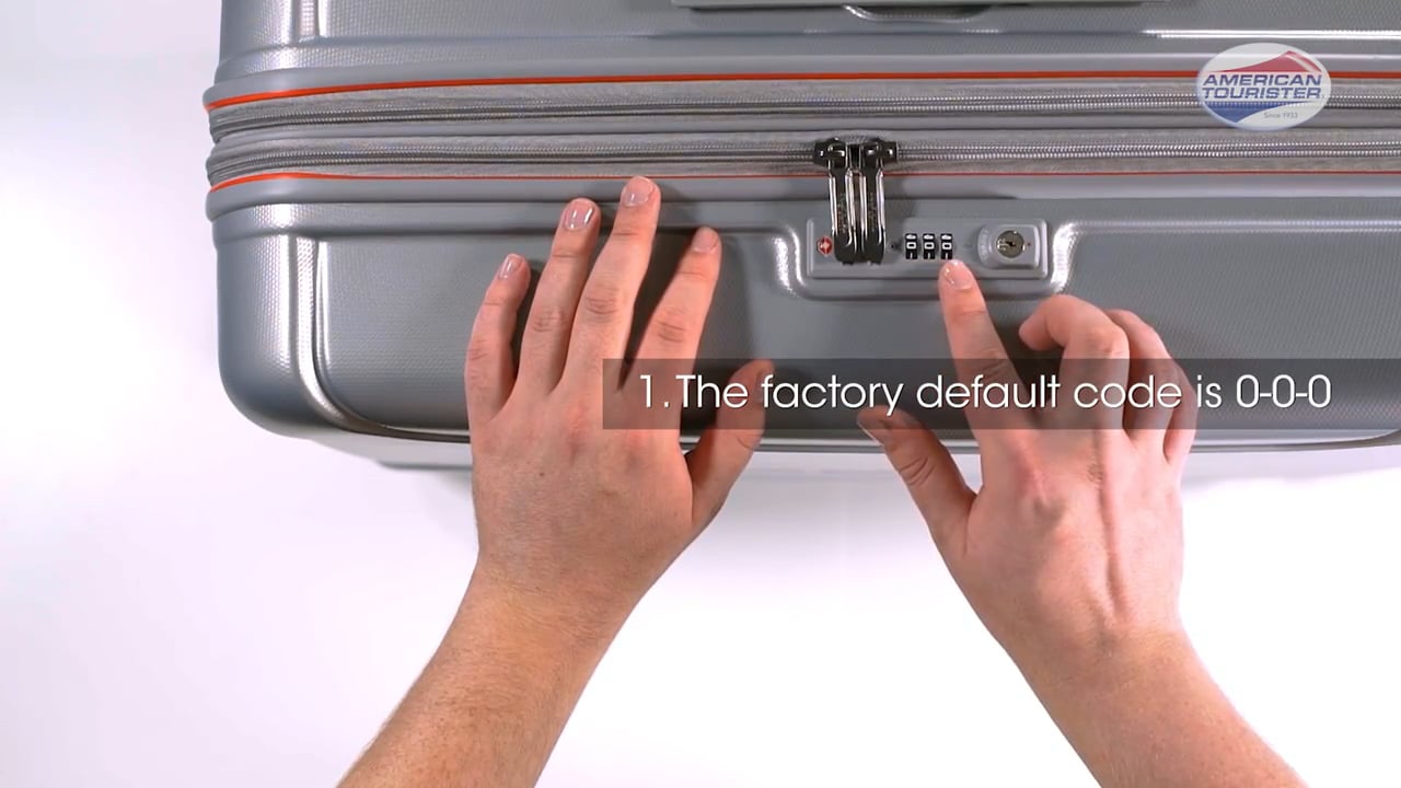 American Tourister TSA Lock Instruction video Technum