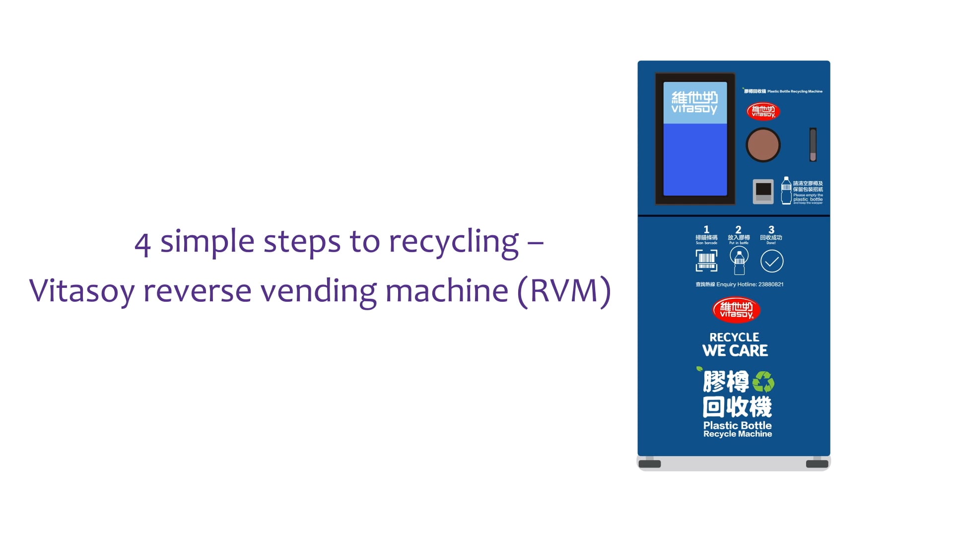 Vitasoy : Sustainability - The Recycling of Plastic Beverage Bottles