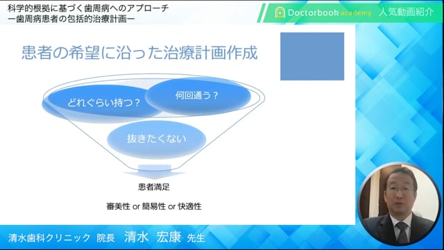 【Doctorbook academy 人気動画紹介】科学的根拠に基づく歯周病へのアプローチ