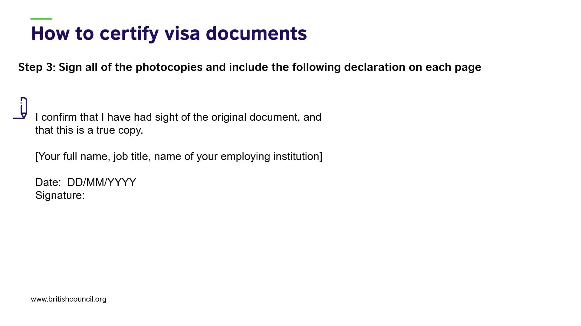 How to certify immigration documents on vimeo