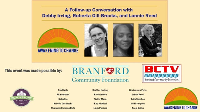 A Follow-Up Conversation with Debby Irving, Roberta Gill-Brooks, and Lonnie Reed