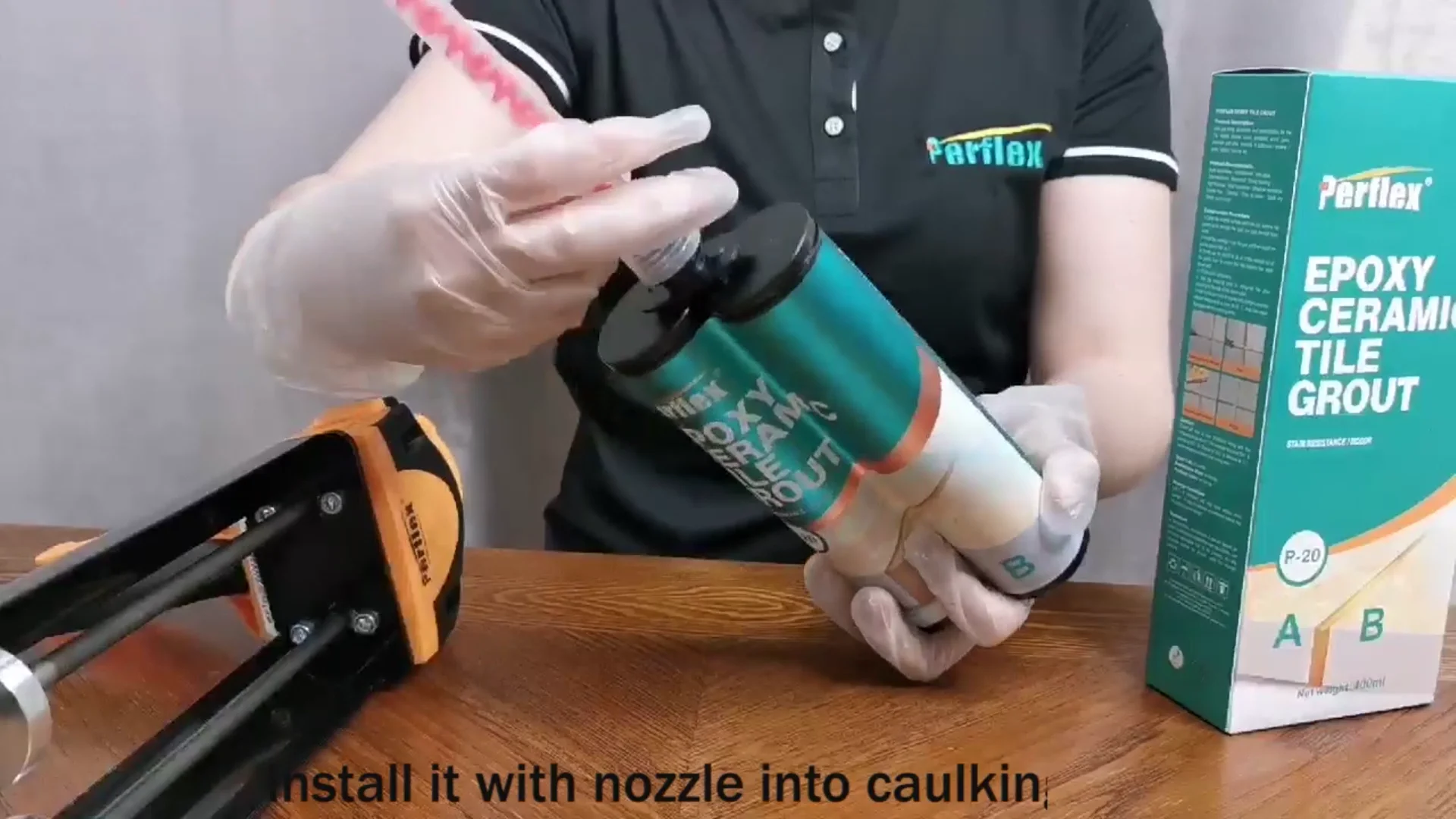 EASY DIY GROUTING PERFLEX® CARTRIDGE EPOXY TILE GROUT A to Z on Vimeo