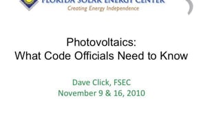 Solar Training Workshops