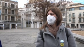 Gemma Geis, candidata gironina de JxC visita l'Escala