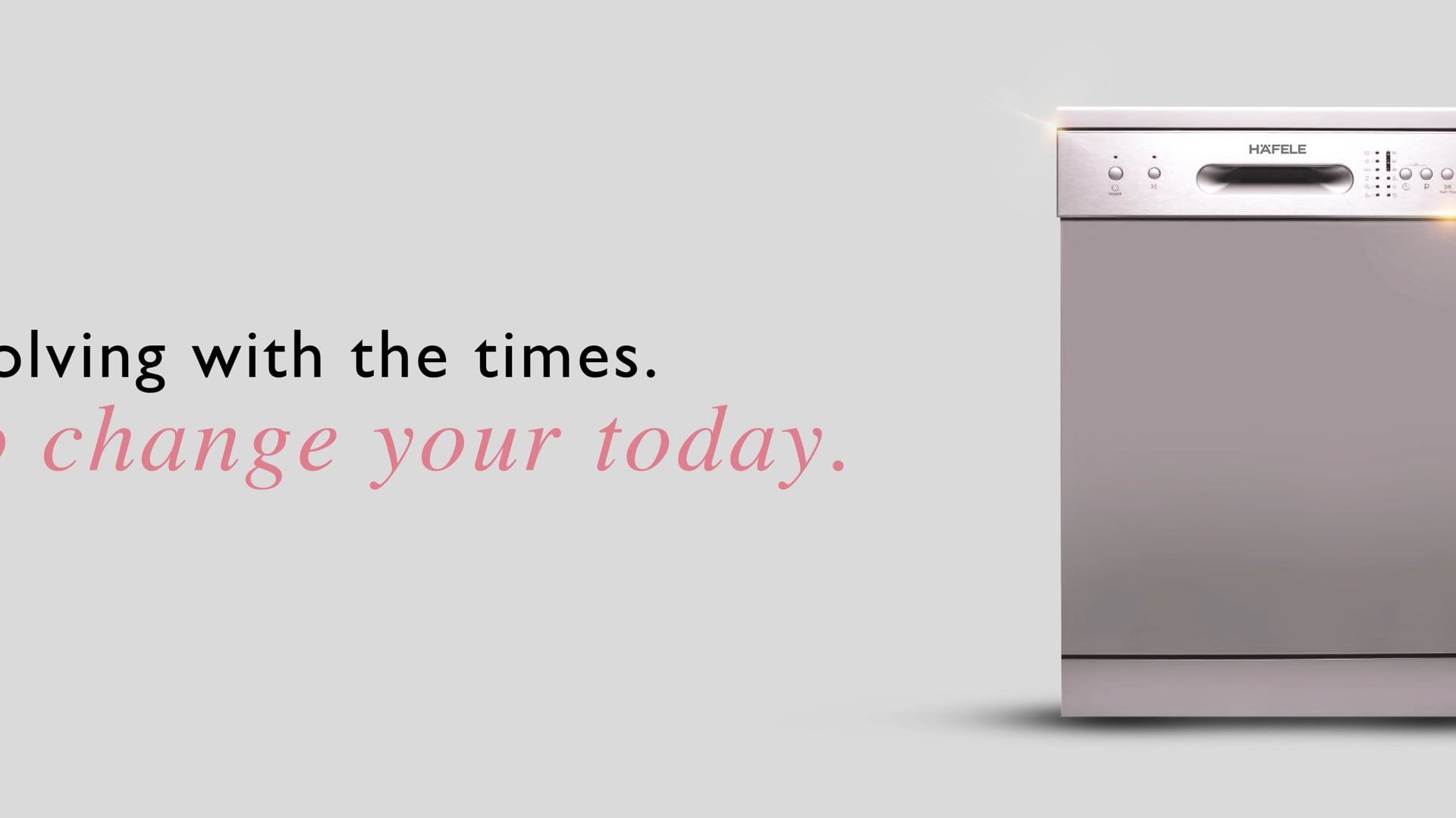 Hafele Appliances - Freestanding Dishwasher | It’s #TimeForChange​