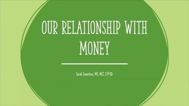 Session 1 - Our Relationship with Money