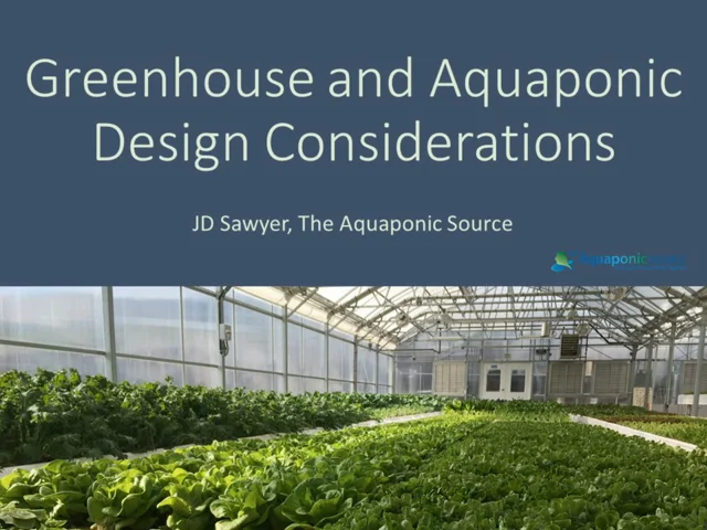 aquaponic greenhouse layout