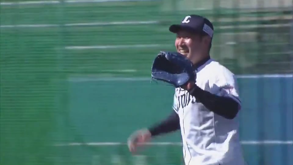 【ライオンズ春季キャンプ】ライオンズ投手陣が完璧な守備を披露!! 2021/2/3