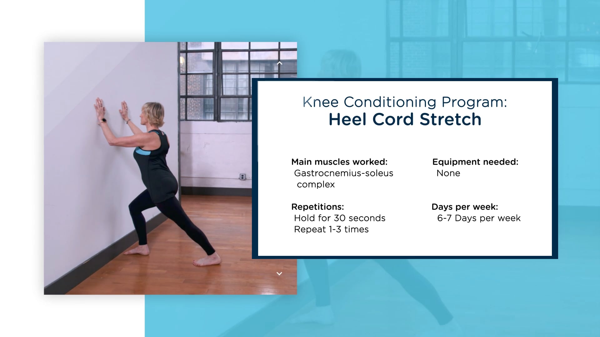 MiCare Path - Stretches - MiCare Knee Conditioning Stretches - Heel ...