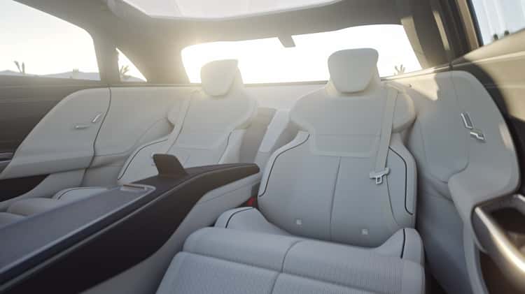 Lucid air deals back seat