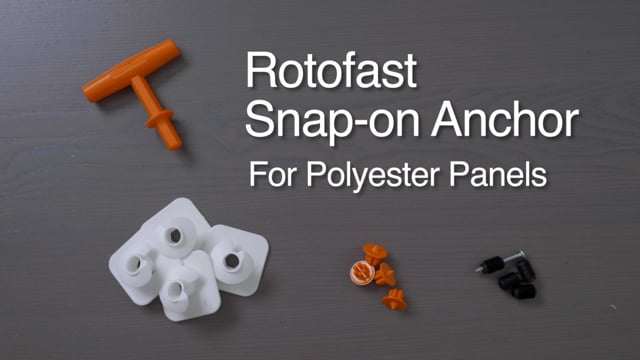 Rotofast Polyester Snap-on Panel Anchors Installation Video