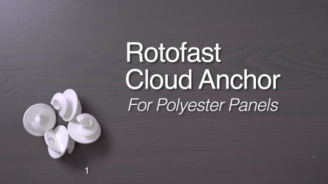 Rotofast Polyester Cloud Anchors Installation Video