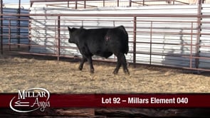 Lot #92 - MILLARS ELEMENT 040