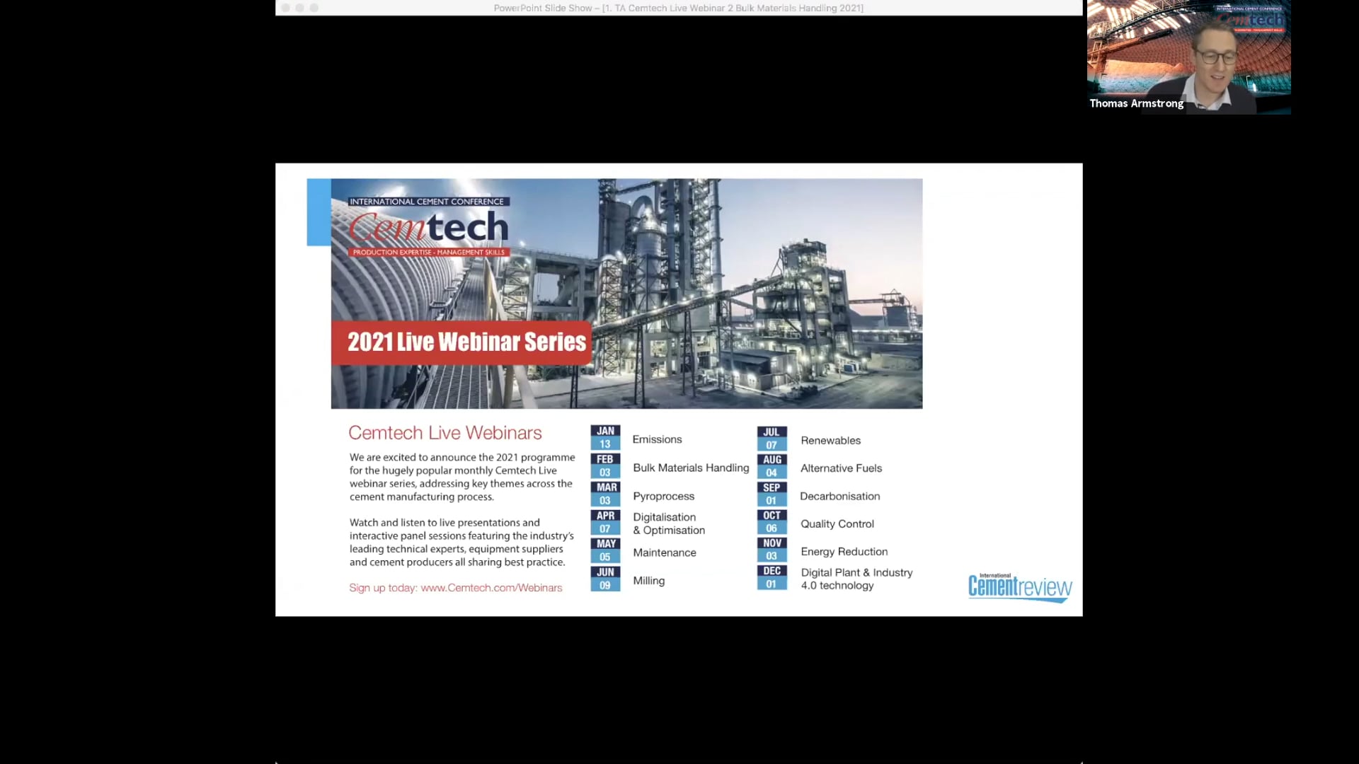 Cemtech Live Webinar: Bulk Materials Handling Technologies For Cement ...