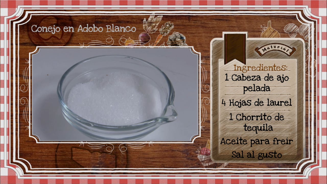 Conejo en Adobo Blanco