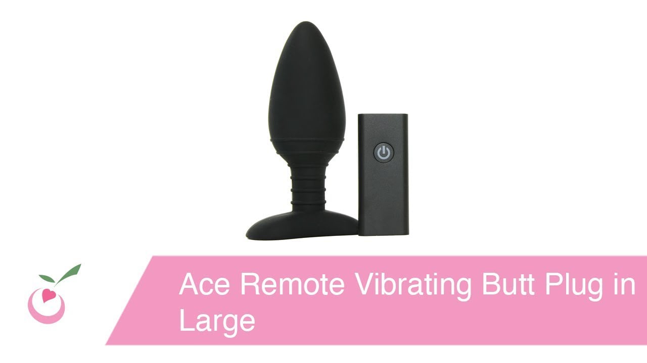 Ace Remote Vibrating Butt Plug in Large