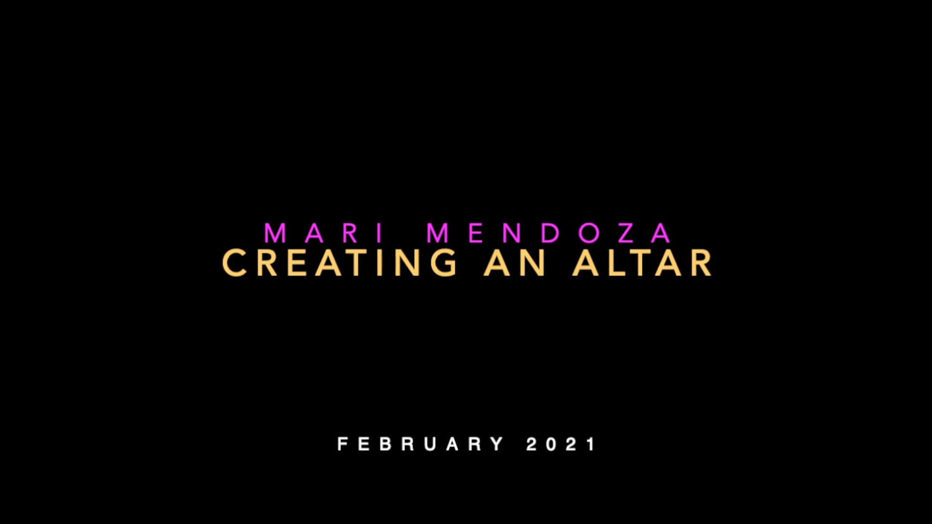 Creating an Altar
