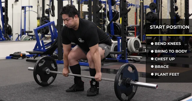 Barbell sumo deadlift instructions and video