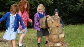 Watch Building a log tower