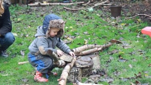 Watch Jack makes a log sculpture