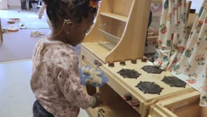 Khloe plays in the home corner thumbnail